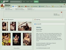 Tablet Screenshot of dbmiller.deviantart.com