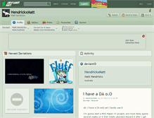 Tablet Screenshot of hendrickxmatt.deviantart.com