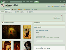 Tablet Screenshot of my-beauty-in-black.deviantart.com