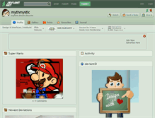 Tablet Screenshot of mythmystic.deviantart.com
