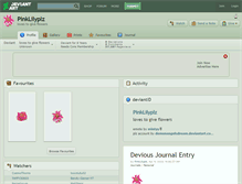 Tablet Screenshot of pinklilyplz.deviantart.com