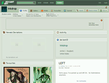 Tablet Screenshot of inkdrop.deviantart.com