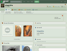 Tablet Screenshot of lubagoldina.deviantart.com