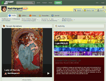 Tablet Screenshot of mad-margaret.deviantart.com