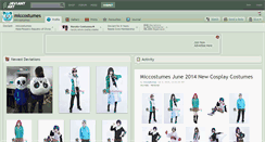 Desktop Screenshot of miccostumes.deviantart.com