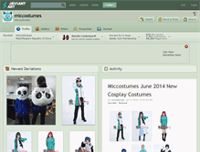 Tablet Screenshot of miccostumes.deviantart.com