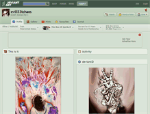 Tablet Screenshot of evill33tchaos.deviantart.com