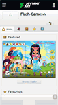 Mobile Screenshot of flash-games.deviantart.com