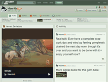 Tablet Screenshot of hlaorith.deviantart.com