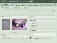 Tablet Screenshot of jocuro.deviantart.com