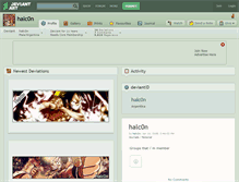 Tablet Screenshot of halc0n.deviantart.com