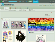 Tablet Screenshot of animefangirl1023.deviantart.com