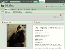 Tablet Screenshot of motleymitch.deviantart.com