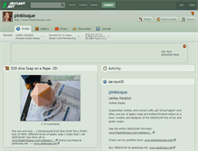 Tablet Screenshot of pinktoque.deviantart.com