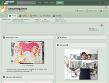 Tablet Screenshot of consumingclorox.deviantart.com