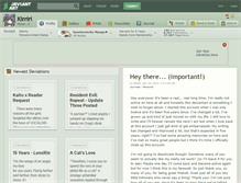 Tablet Screenshot of kirriri.deviantart.com