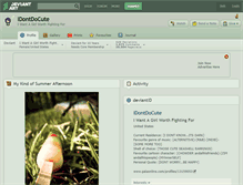 Tablet Screenshot of idontdocute.deviantart.com
