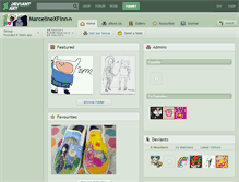 Tablet Screenshot of marcelinexfinn.deviantart.com