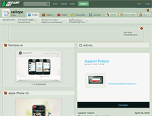 Tablet Screenshot of caliiope.deviantart.com