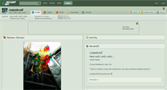 Desktop Screenshot of crazedwolf.deviantart.com