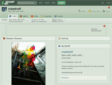 Tablet Screenshot of crazedwolf.deviantart.com