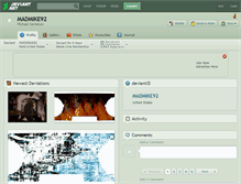 Tablet Screenshot of madmike92.deviantart.com