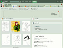 Tablet Screenshot of djjock15.deviantart.com