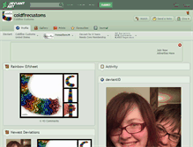 Tablet Screenshot of coldfirecustoms.deviantart.com