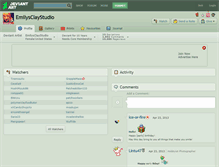 Tablet Screenshot of emilysclaystudio.deviantart.com