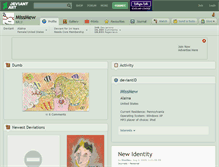 Tablet Screenshot of missmew.deviantart.com