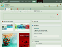 Tablet Screenshot of edeziner.deviantart.com