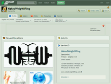 Tablet Screenshot of nakedweightlifting.deviantart.com