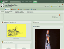 Tablet Screenshot of michikosakurahime.deviantart.com
