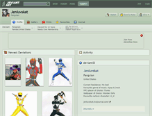 Tablet Screenshot of jenluvskat.deviantart.com