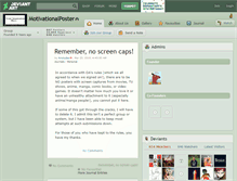 Tablet Screenshot of motivationalposter.deviantart.com