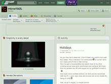 Tablet Screenshot of micronyaol.deviantart.com