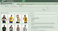 Desktop Screenshot of deathfreshclothing.deviantart.com