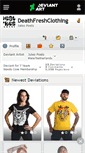 Mobile Screenshot of deathfreshclothing.deviantart.com