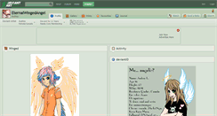 Desktop Screenshot of eternalwingedangel.deviantart.com
