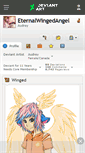Mobile Screenshot of eternalwingedangel.deviantart.com