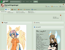 Tablet Screenshot of eternalwingedangel.deviantart.com