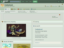 Tablet Screenshot of cooleyiscool.deviantart.com