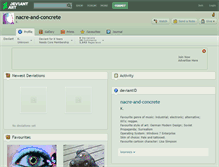 Tablet Screenshot of nacre-and-concrete.deviantart.com