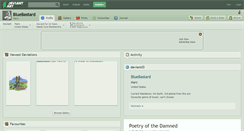 Desktop Screenshot of bluebastard.deviantart.com