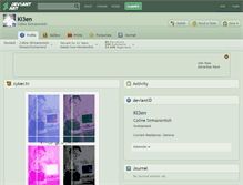 Tablet Screenshot of kl3en.deviantart.com