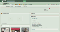Desktop Screenshot of justplainsick.deviantart.com