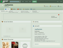 Tablet Screenshot of justplainsick.deviantart.com
