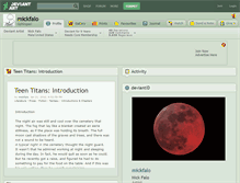 Tablet Screenshot of mickfalo.deviantart.com