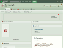 Tablet Screenshot of dire-museraplz.deviantart.com