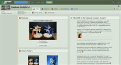 Desktop Screenshot of creature-sculptors.deviantart.com